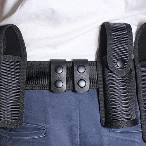 Tactical belt fixing buckle Genuine leather belt buckle Duty equipment four-way buckle Belt Keeper Snaps