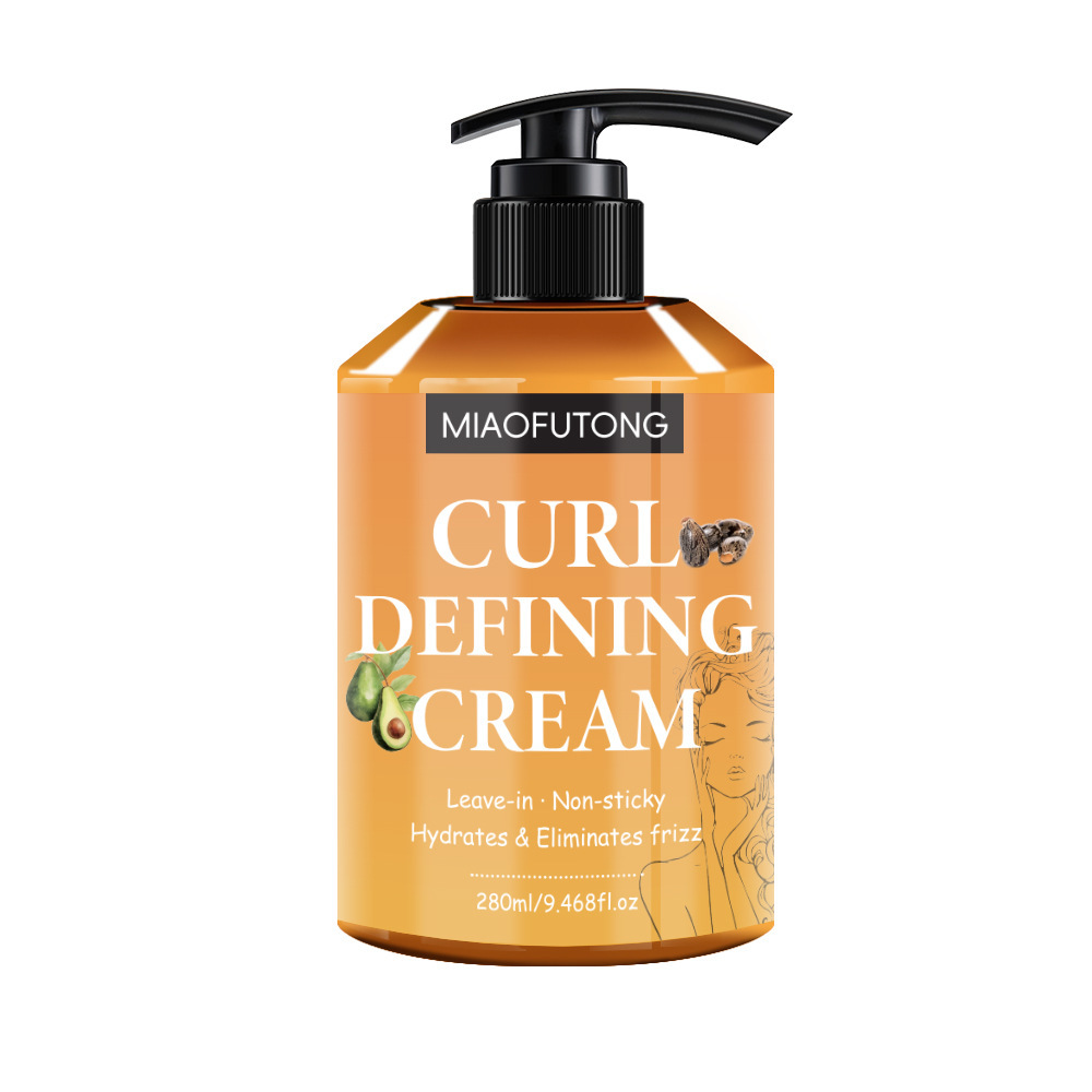 Especial transfronterizo para CURLDEFINING CREAM Crema de cabello rizado hidratante y esponjoso, modelado y modelado sin elastina dura image 14