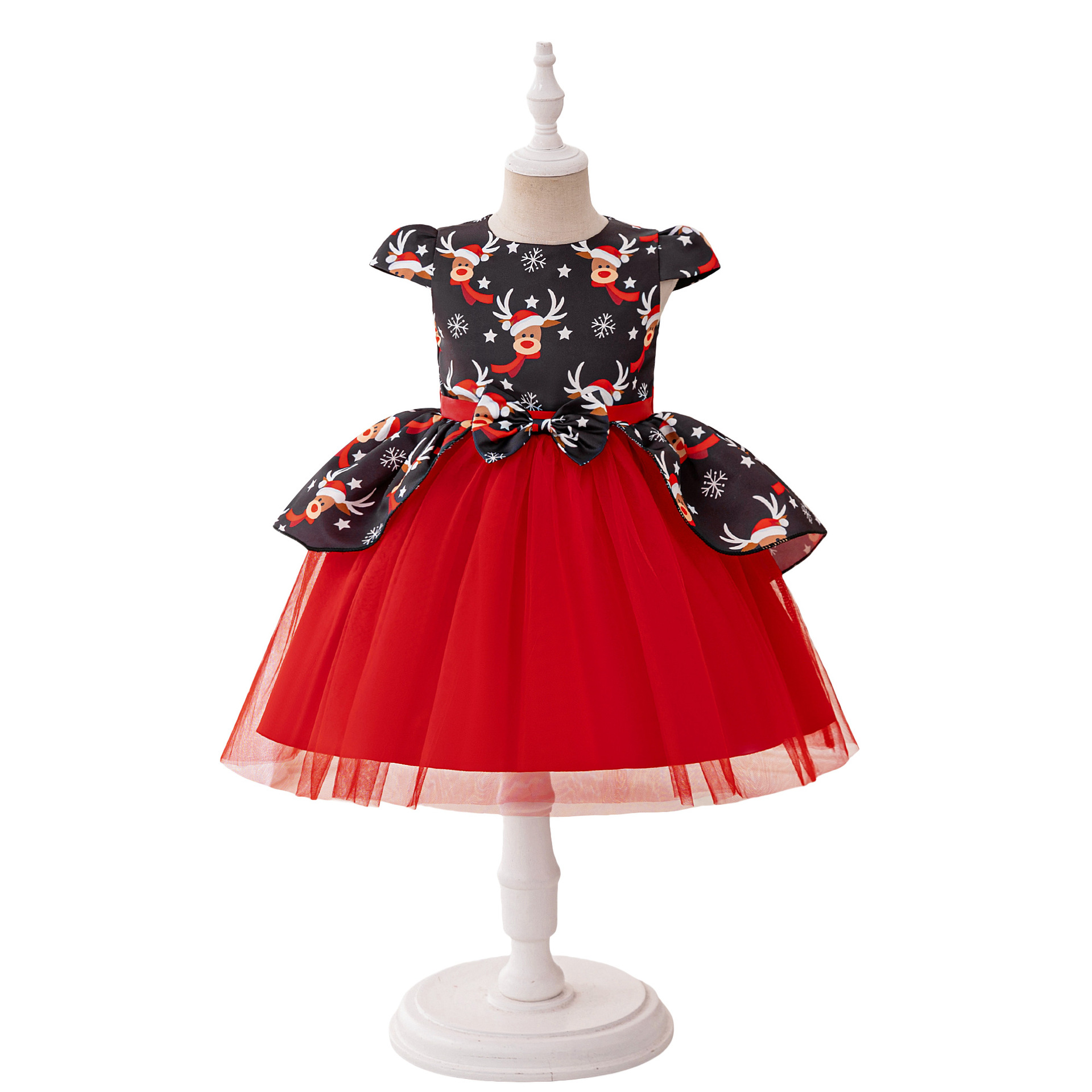 Christmas children's dress, cartoon small princess costume, suit, flowered 5