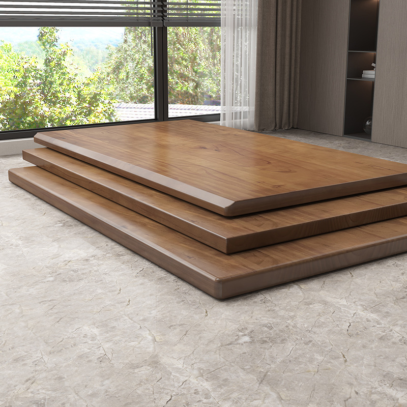 Solid Wood Desktop Large Board Bar Table Desk Dining Table Computer Desk Bay Window Bar Desktop DIY