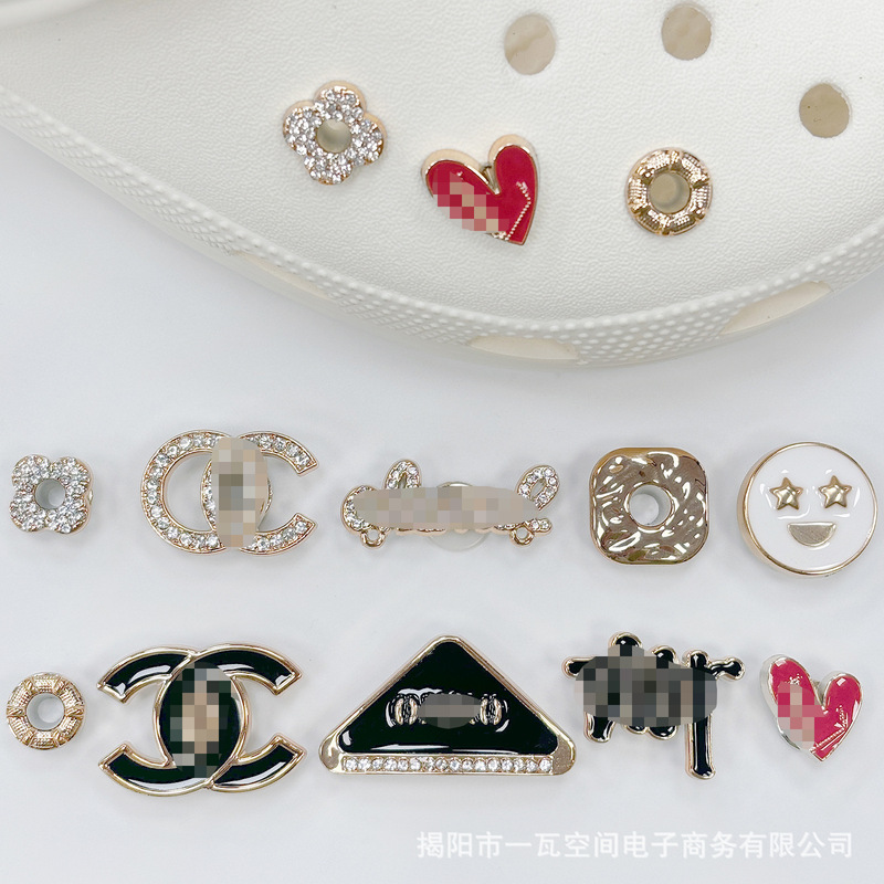 cross-border new cross-border hole shoes shoes flower one-piece DIY removable decorations flower buckle accessories shoe buckle single