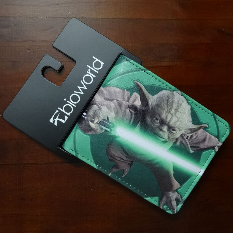 Star Wars series yoda master short two-fold wallet universal PU Coin Purse Wallet for students around film and television