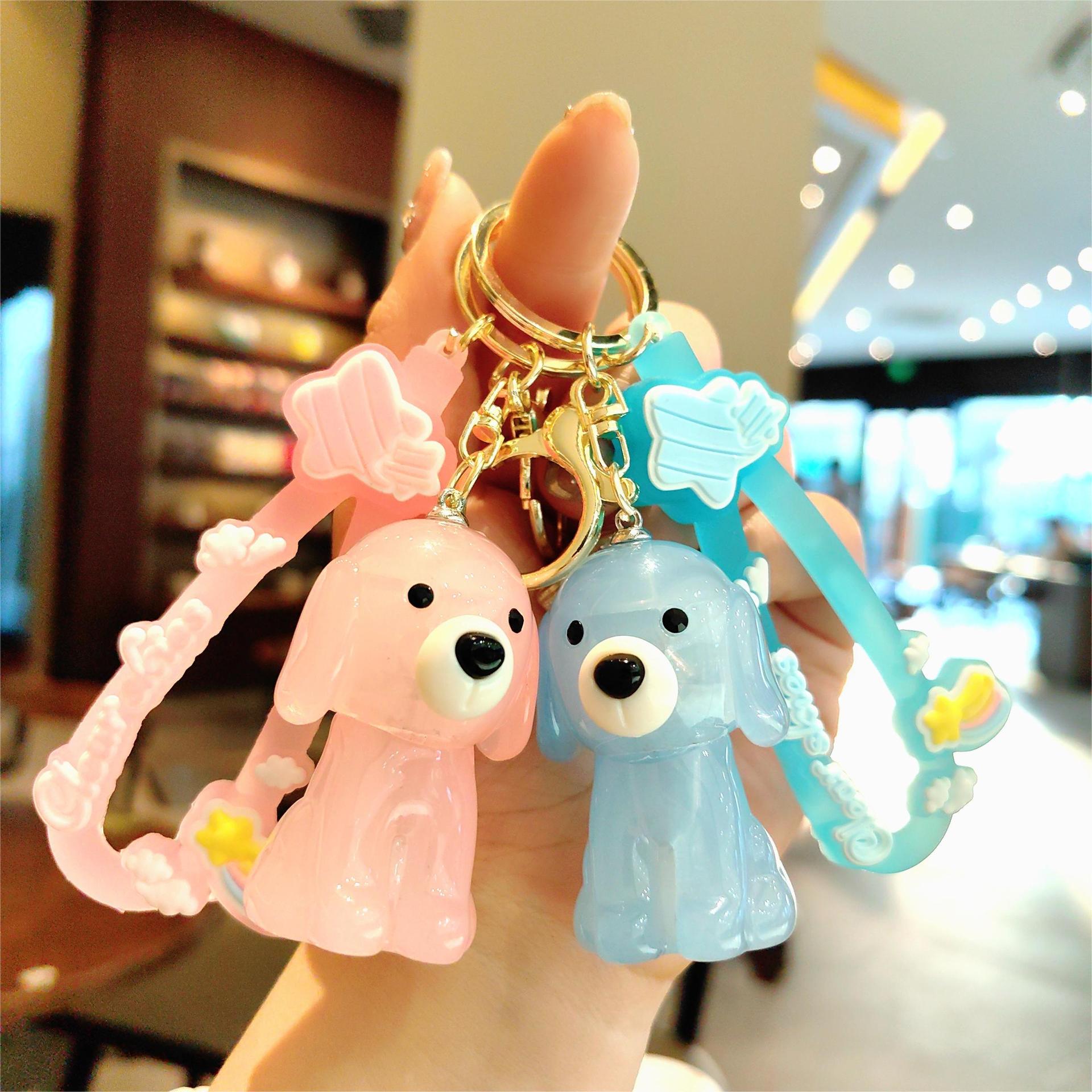 50g Weight Bag Pendant, Keychain Classification 1 Piece Cute Dog Acrylic Unisex Bag Pendant Keychain