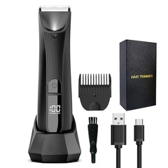 クロスボーダーの新型男性の毛剃り器の液晶は電気の毛剃りの秘密の剪定器のわき毛の足の毛の体毛のはさみを表示します。