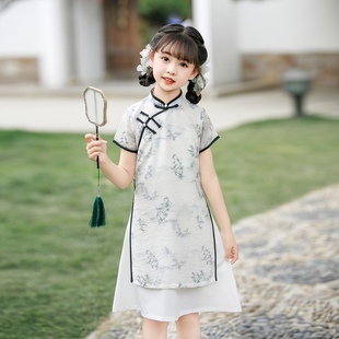 Chinese Style New Chinese Style Ao Dai Improved Cheongsam 2025 New Girls Retro Cheongsam Elegant Slim Dress Summer