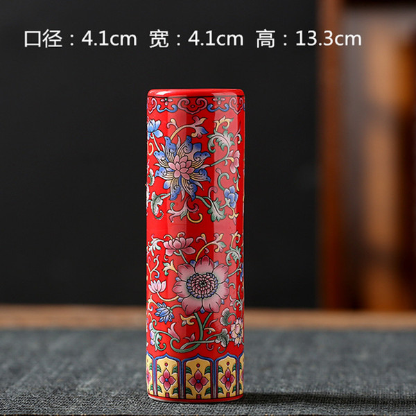 Ceramic retro enamel flower-shaped
