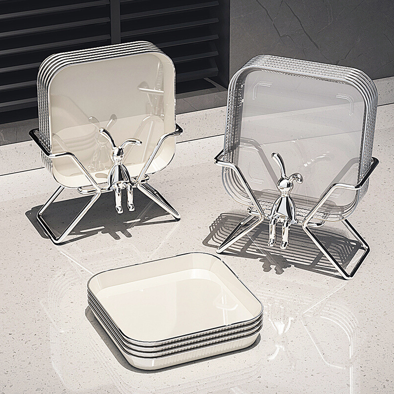 Bone Spitting Dish Household Food Grade Classy Table Garbage Dish Tabletop Spitting Bone Slag Plate New Fruit Plate