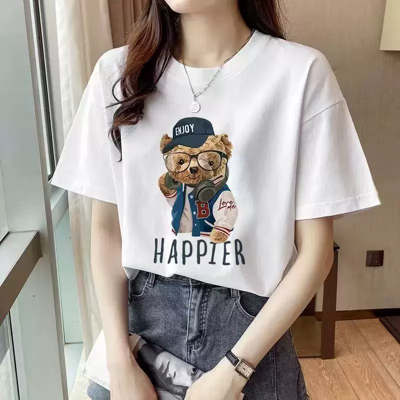Футболка европейского стиля летняя короткий рукав, размеры L–5XL