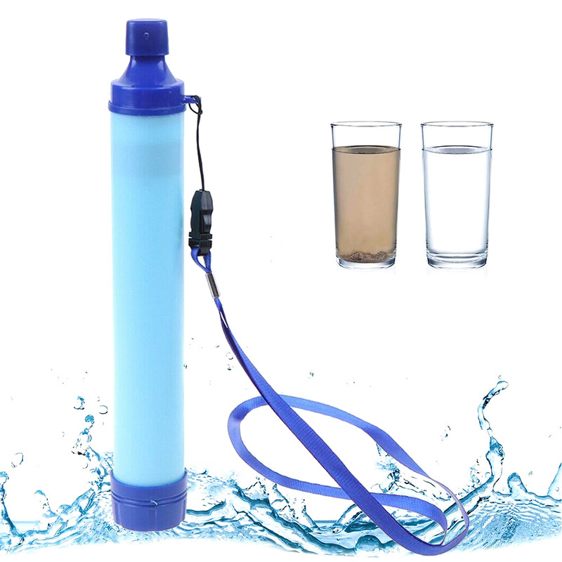 Amazon Outdoor Wilderness Picnic Emergency Survival Water Filter Portable Emergency Water Purifier for Camping