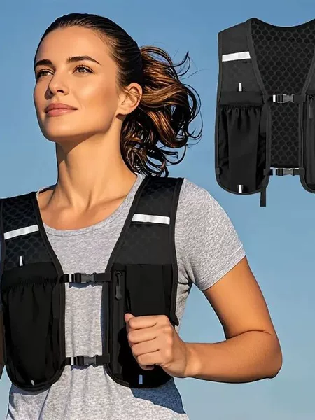 Cross-border light luxury vest bag for sports, hiking, mountaineering, outdoor activities, cycling, large-capacity water bag, stylish sports backpack