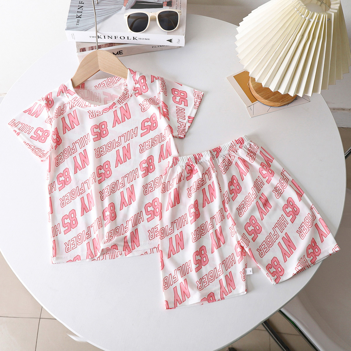 Ice Silk-Pink Letters