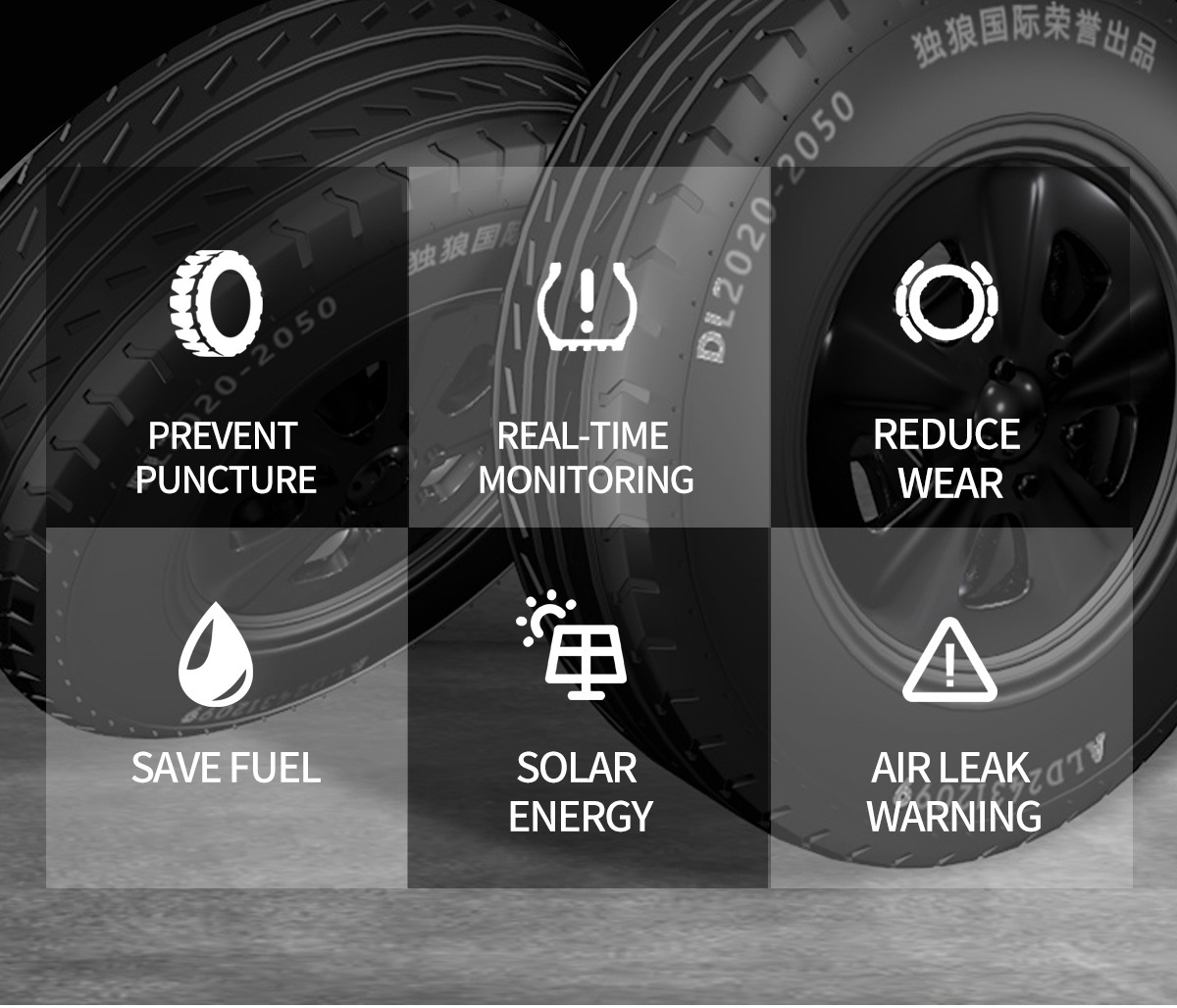 Car Solar Wireless Tire Pressure Monitor Tpms System External Car Perpetual Calendar Tire Pressure Detection