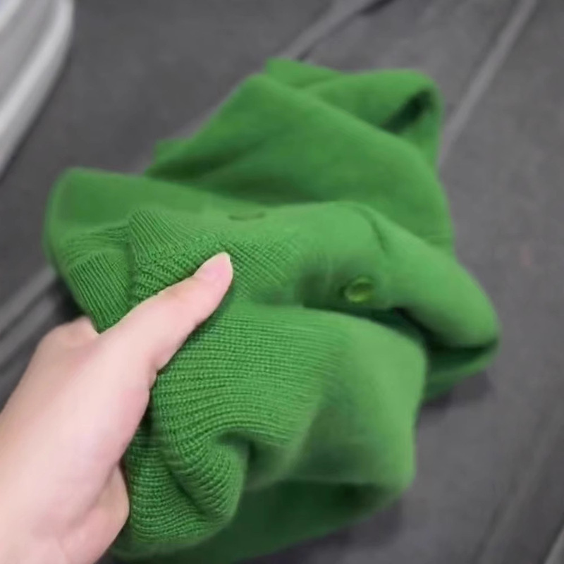 Spring that green! High-end exquisite green sweater women's 2024 autumn and winter fashion super good-looking gentle sweater Spring that green! High-end exquisite green sweater women's 2024 autumn and winter fashion super good-looking gentle sweater