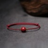 Bracelet, jewelry for beloved, cinnabar, Birthday gift