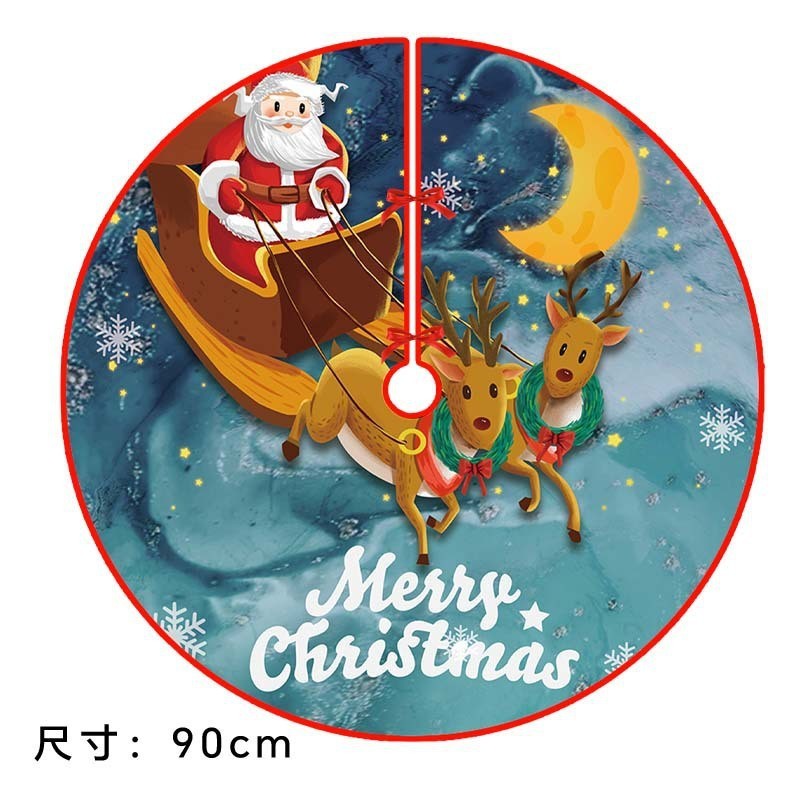 国境を越えたクリスマス装飾用品の雰囲気配置雪花箔押しベルベットの木のスカートの雰囲気配置クリスマスツリーの底|undefined