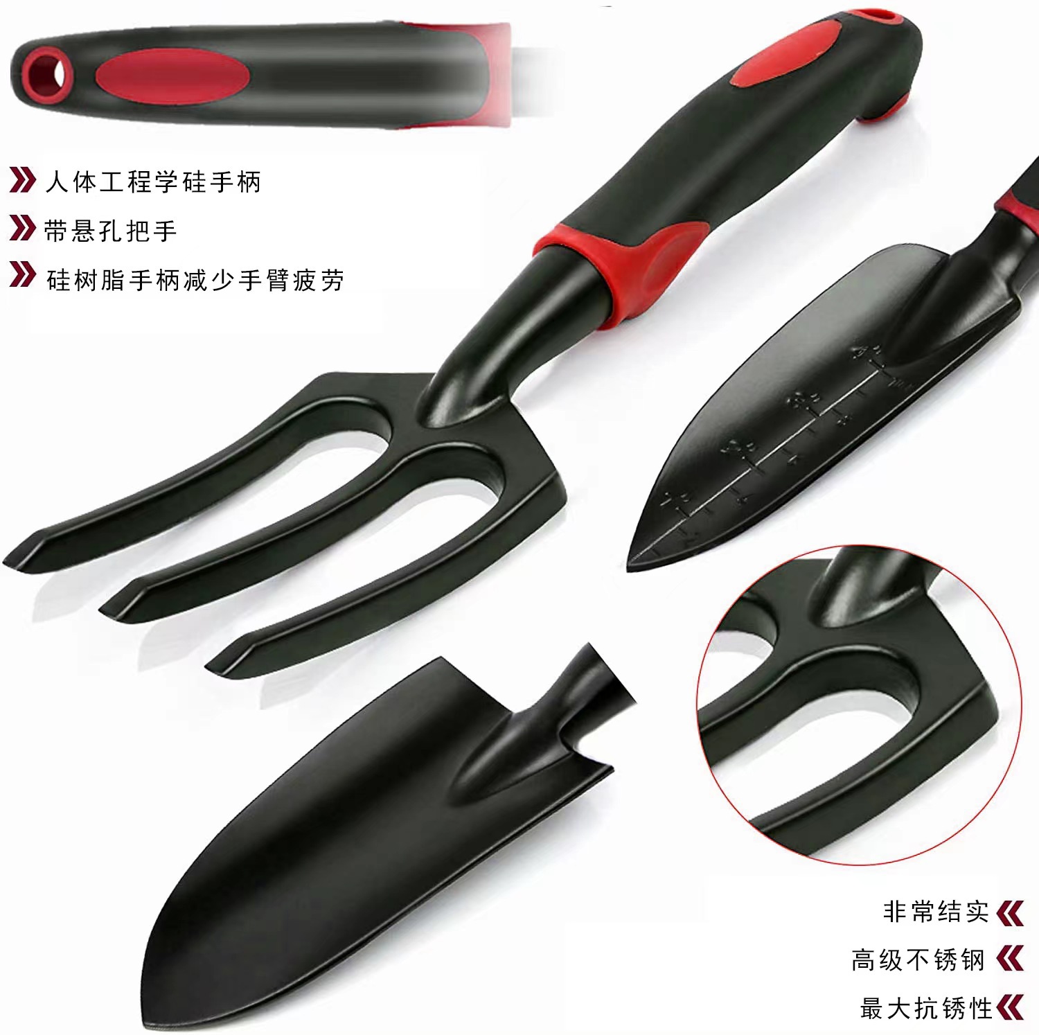 Amazon fuente transfronteriza fábrica de aleación de aluminio herramientas de jardinería traje de pulverización de plástico tijeras de podar de jardín de 11 piezas