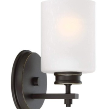 modern and minimalistic glass simple sconce for bathroom for office