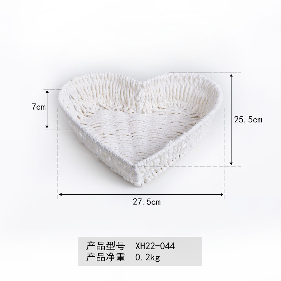 Cesta de almacenamiento tejida con cuerda de papel, mesa de centro, marco de artículos diversos de escritorio, bocadillos, almacenamiento de juguetes, bandeja de frutas, canasta de almacenamiento, canasta de almacenamiento de acabado