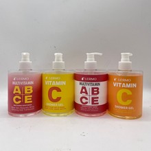 LERMO跨境外贸多种维生素沐浴露500mlVC 光滑滋润顺滑维生素沐浴