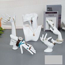 多款树脂展示侧身模特架子人像项链展示架耳环珠宝饰品首饰道具