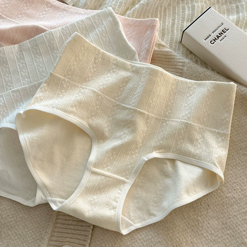 Бесшовные цветочные принты трусики с высокой талией женские хлопчатобумажные бесшовные бесшовные удобные женские треугольные шорты трансграничные