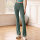 New High Waist Elegant Slimming Sports Flared Pants Hip-lifting Belly Pilates Tight Pants Fashion Micro Yoga Pants