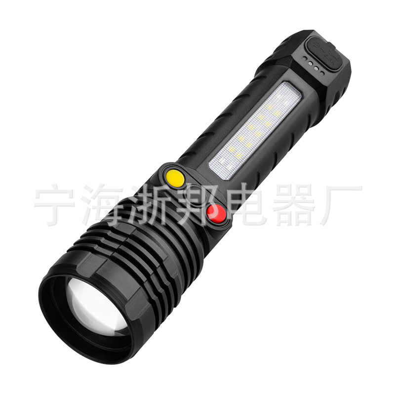 Nueva luz de señal de luz fuerte cinturón de vida luz lateral rojo Blanco verde/amarillo de tres colores batería incorporada luz de señal de ferrocarril linterna