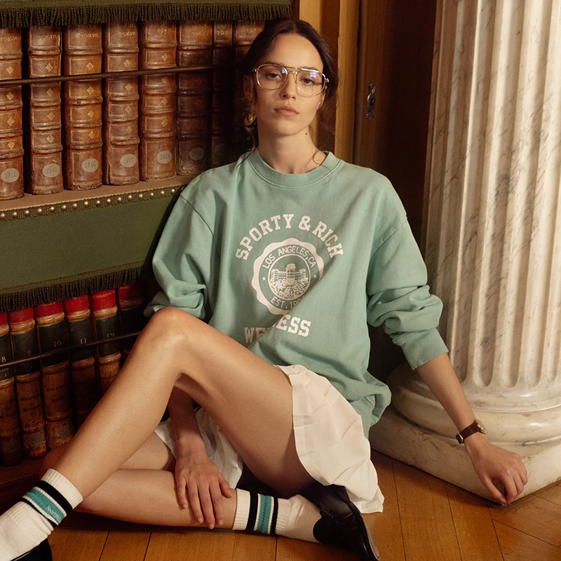 Clearance Sale ~ No Returns or Exchanges ~ Classic Letter Print Fleece Women's Crew Neck Sweatshirt