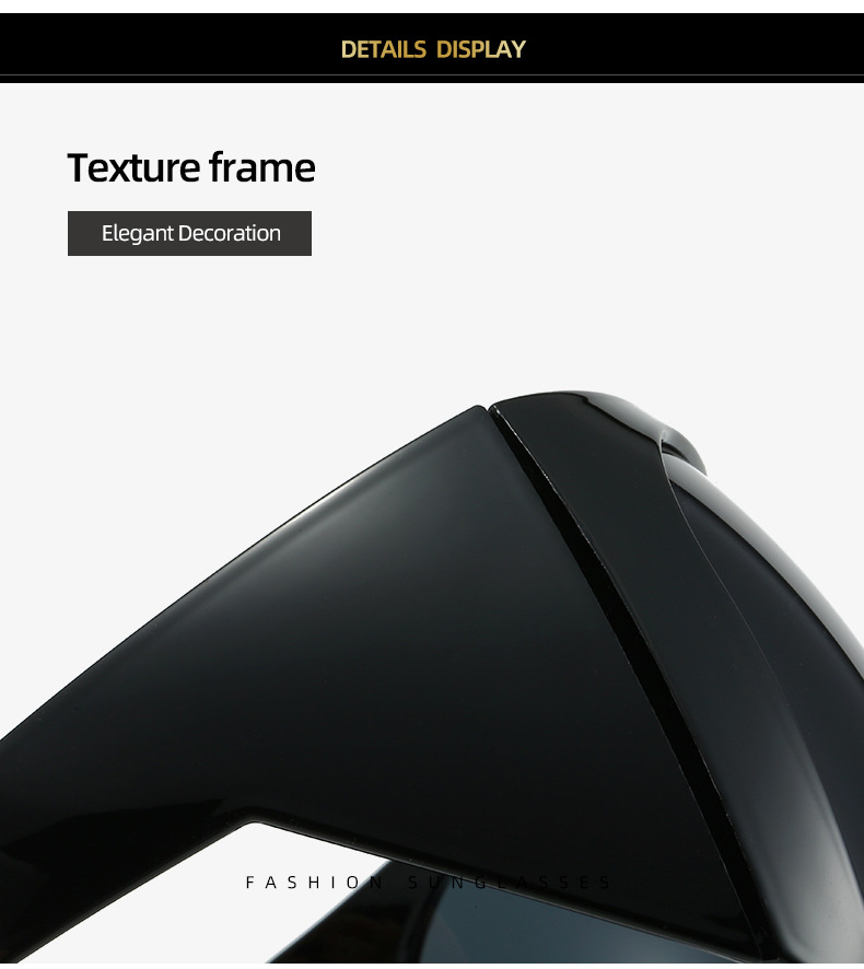 80g Weight Full Frame Glasses Structure Sunglasses Classification PC, UV400 Protection Lens Material Special-Shaped Mirror Glasses Style Travel, Fishing Occasion Geometric Pattern Unisex Gender Lady Style Lady Geometric PC UV400 Protection Special-Shaped Mirror Full Frame Women's Sunglasses 10