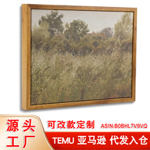 源头工厂花朵草地卧室挂画 浴室壁画 北欧农舍帆布喷绘客厅装饰画