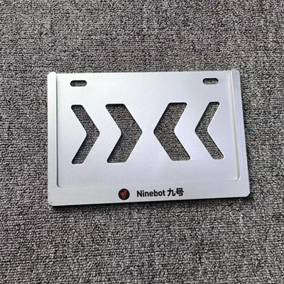 Nömrə qabı — Plate Holder Frame Motorcycle Cover - mopai-magnesium-aluminum-alloy-anti-bending-frosted-silver-no-9