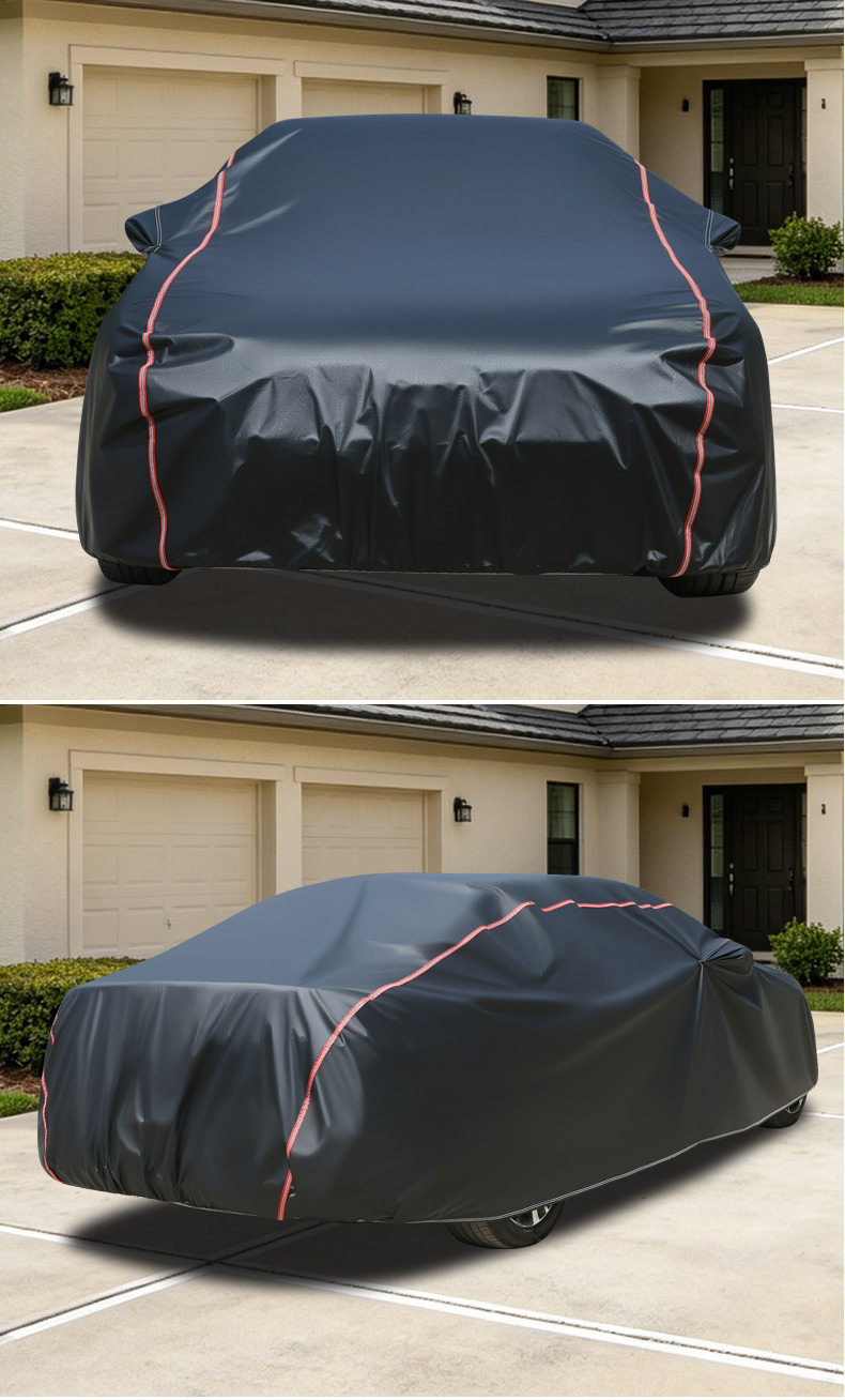 Car Sun Protection Cover, Cross-Border Supply, Oxford Cloth, Dustproof, Waterproof, All-Season Universal Car Cover, Full Cover