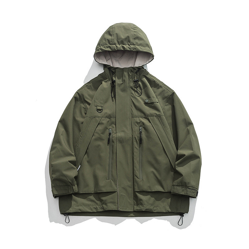 Suministro directo de fábrica japonés chaqueta con capucha hombres primavera y otoño nueva moda marca herramientas chaqueta suelta moda niños