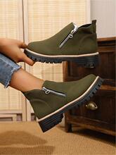E 54008 Round Toe Side Zipper Boots Բͷ��������ѥ �羳