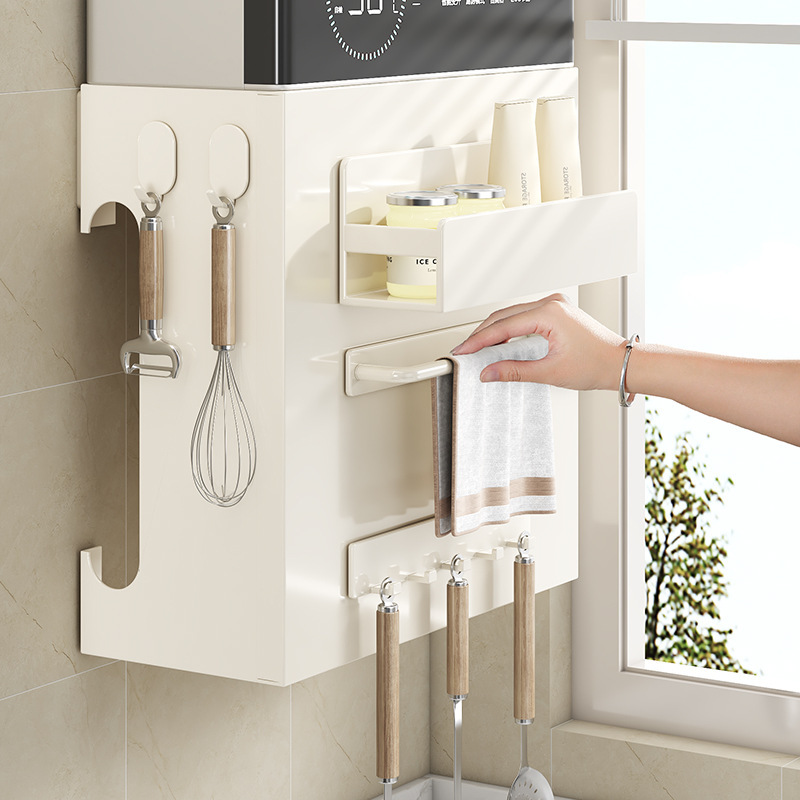 Water Heater Cover Magnetic Gas Pipe Hanging Stove Decoration Kitchen Natural Gas Wall-Mounted Cabinet Storage Rack