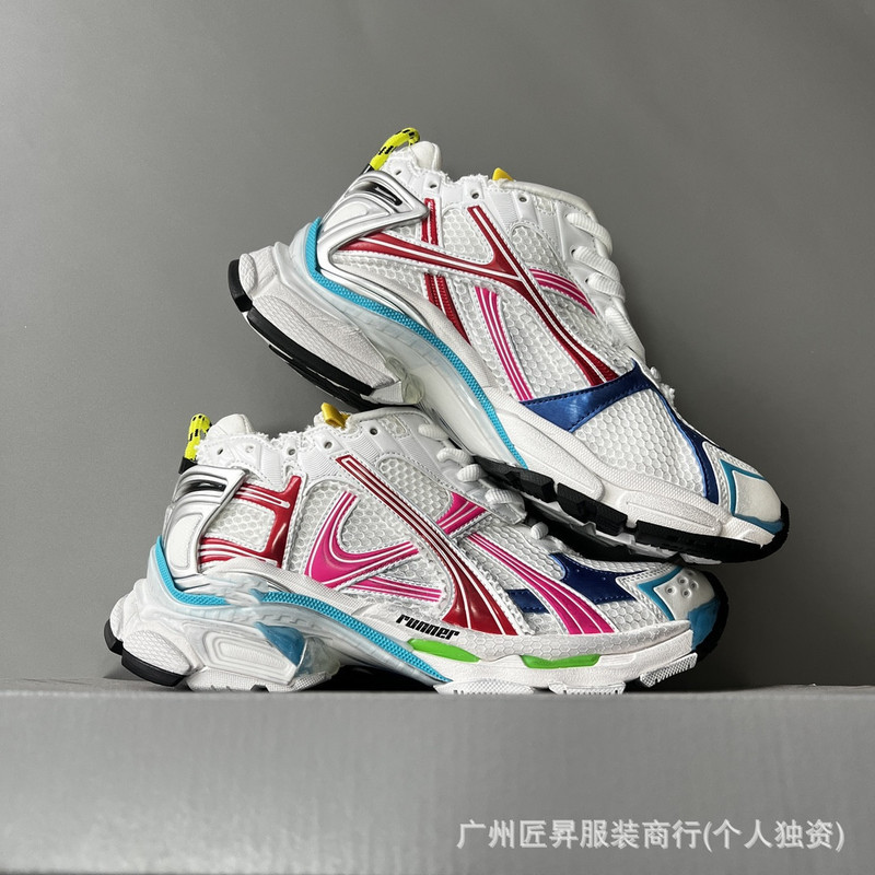 跨境专供毒家现货25ss纯原版本巴黎B家涂鸦做旧休闲运动鞋|undefined
