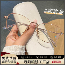 32057X蝶形复古大框眼镜框丹阳配镜眼镜近视女素颜超轻眼镜架批发