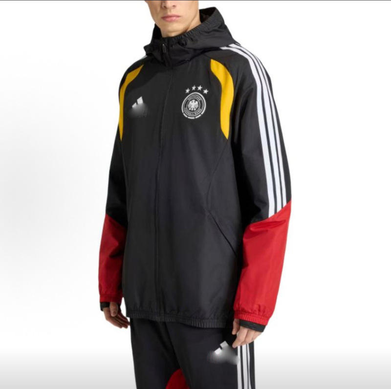 Cross-Border Foreign Trade Co-Branded Team Uniform Men's Sports Windbreaker Stand-Collar Jacket National Team Football Match Uniform