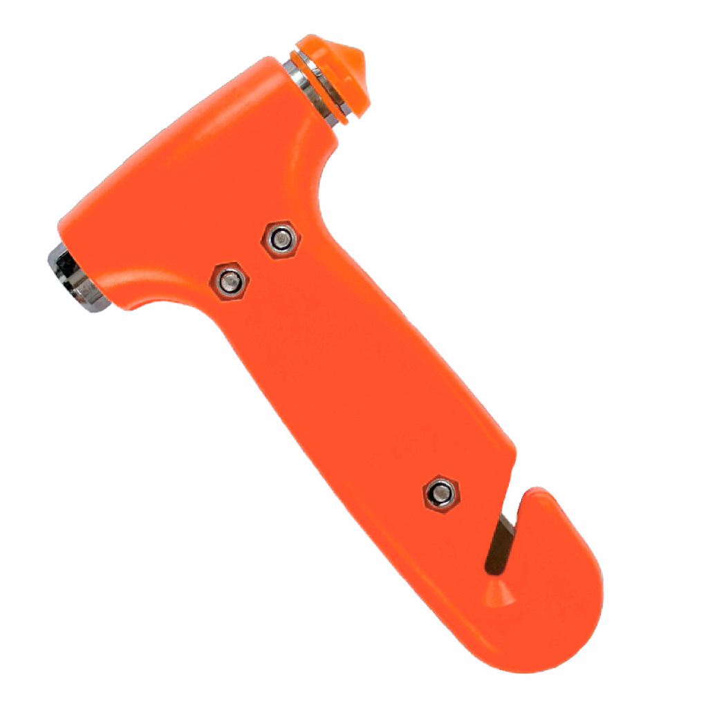 Car safety hammer broken window self-driving emergency tool multi-functional two-in-one solid fire escape break life hammer