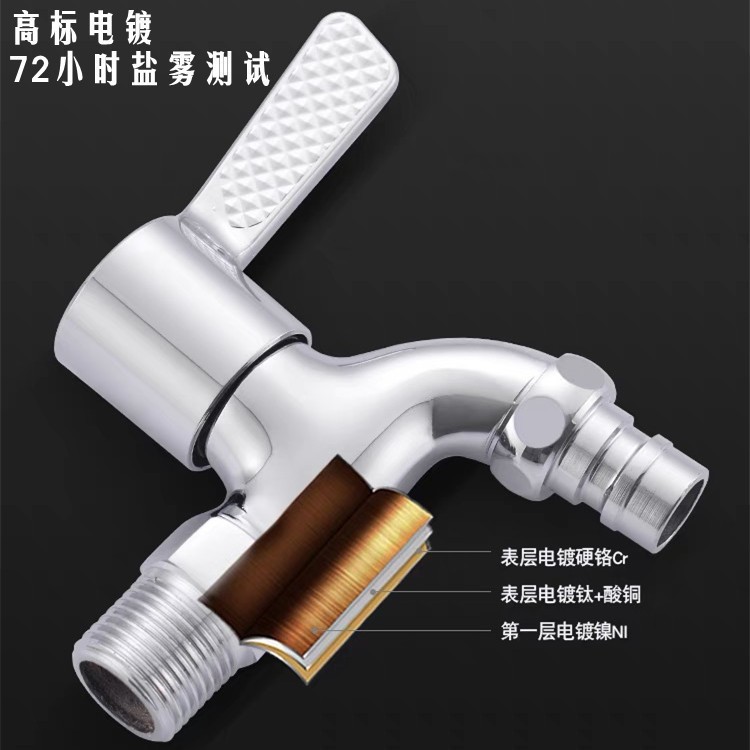 grifo de cuerpo de cobre a prueba de explosiones y antiagrietos resistente a alta y baja temperatura tecnología de galvanoplastia multicapa de lavadora grifo de apertura rápida doméstico image 4
