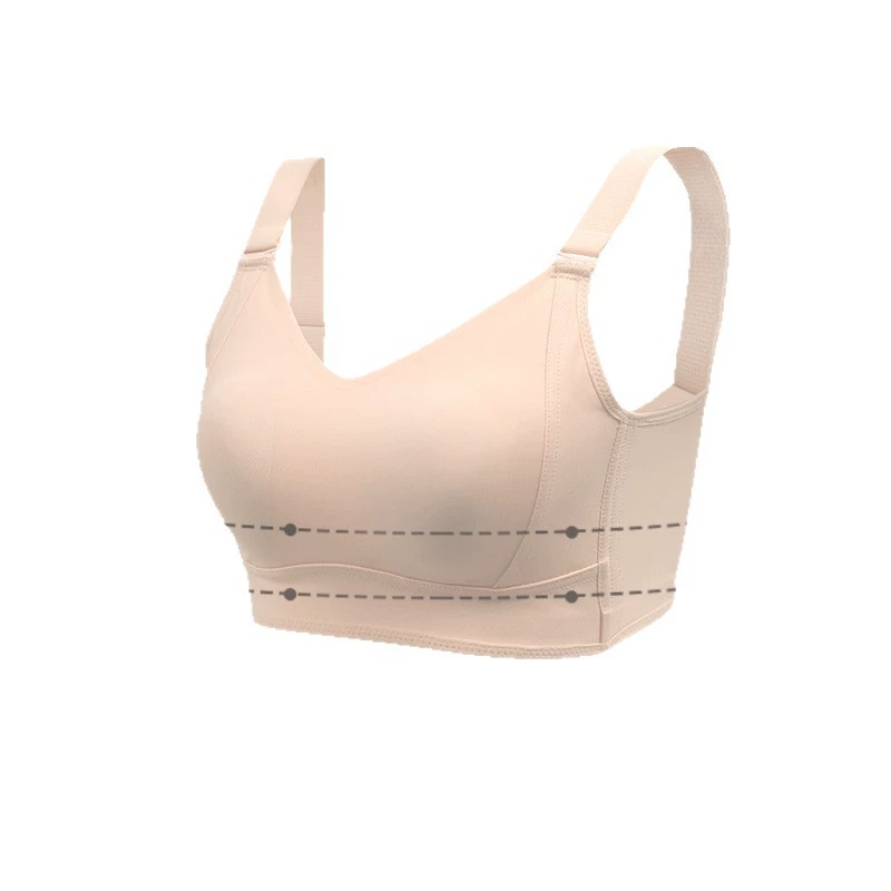 Shockproof underwear, breathable lace wireless bra