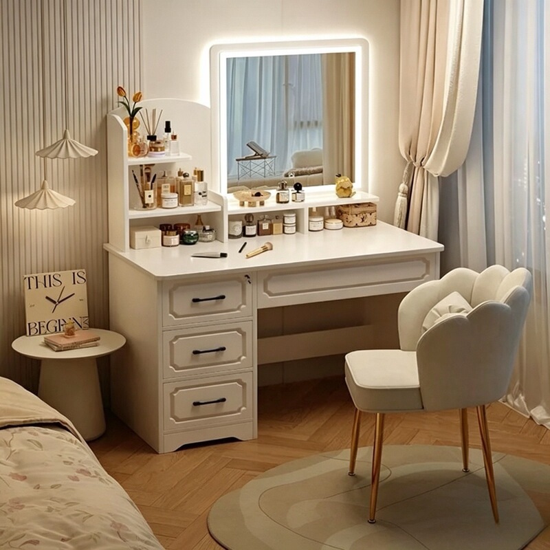 European-style dressing table, simple and modern design, new makeup table for bedroom use European-style dressing table, simple and modern design, new makeup table for bedroom use