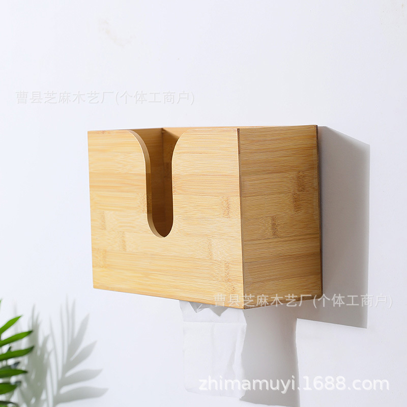 Customized Wooden Wall-Mounted Tissue Box, Creative Tissue Box, Household Bathroom Paper Towel Box, Wall-Mounted Toilet Paper Storage Customized Wooden Wall-Mounted Tissue Box, Creative Tissue Box, Household Bathroom Paper Towel Box, Wall-Mounted Toilet Paper Storage