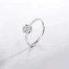 Pure silver women's ring