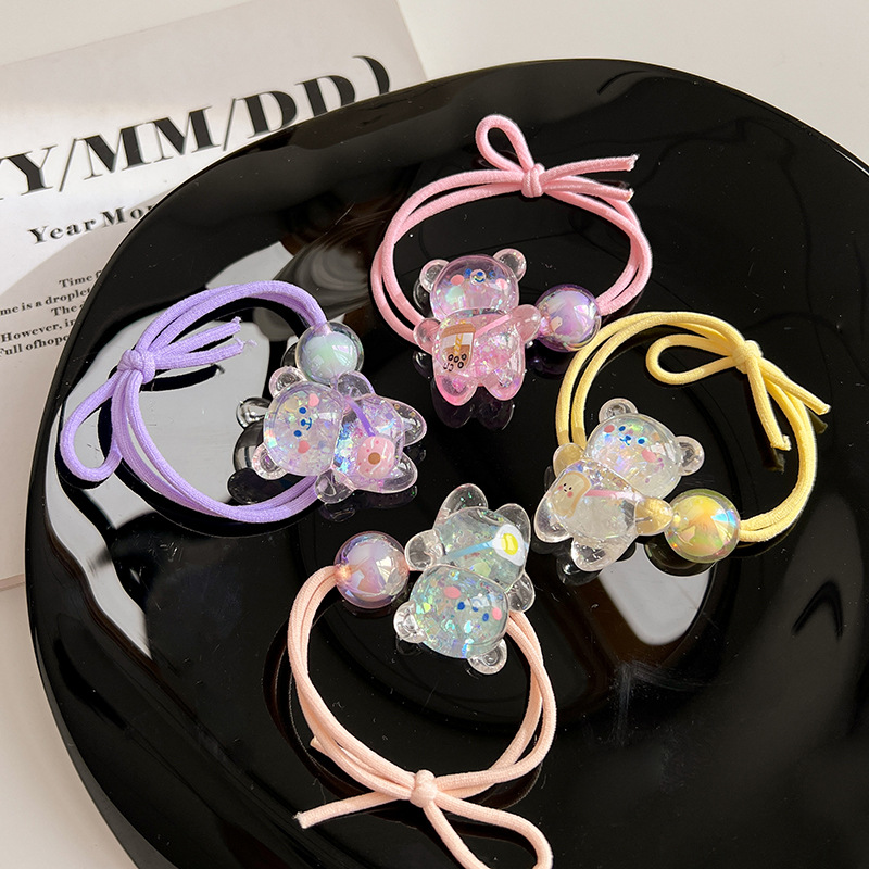 Banda de pelo para niños Celebridad de Internet 2022 Japonés y coreano nuevos niños de dibujos animados lindo banda de goma banda de pelo cuerda de pelo de cola de caballo de niña