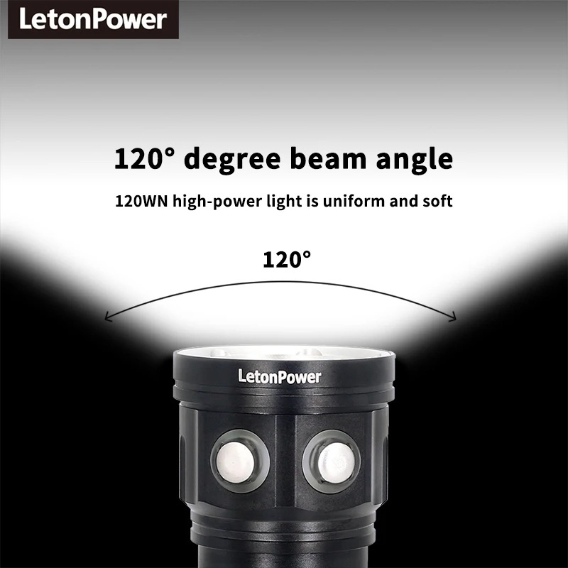 Luz de alta potencia submarina profesional 27 LED de alta luz de fotografía 20000 lumen linterna de buceo 100 metros impermeable