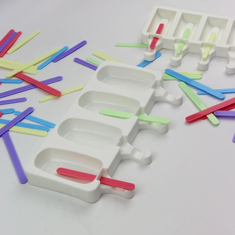 Palo de helado de plástico palo de paleta molde DIY helado casero palo de hielo palo de chocolate palo de piruleta