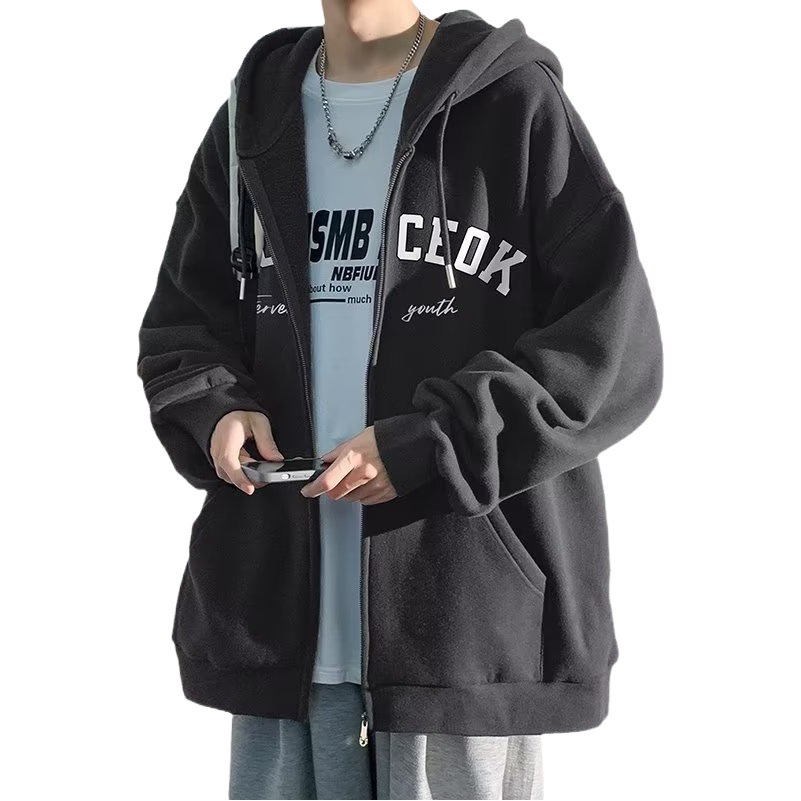 Marca de moda americana hombres primavera y otoño 2023 nuevos deportes con capucha cardigan suéter chaqueta superior