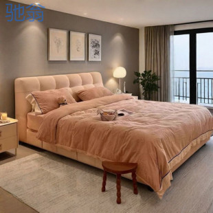 G7J Simple Modern Puff Bed 2 m Modern Master Bedroom Big Bed Storage Leather Bed 1.8 m 1.5 m Home Bedroom