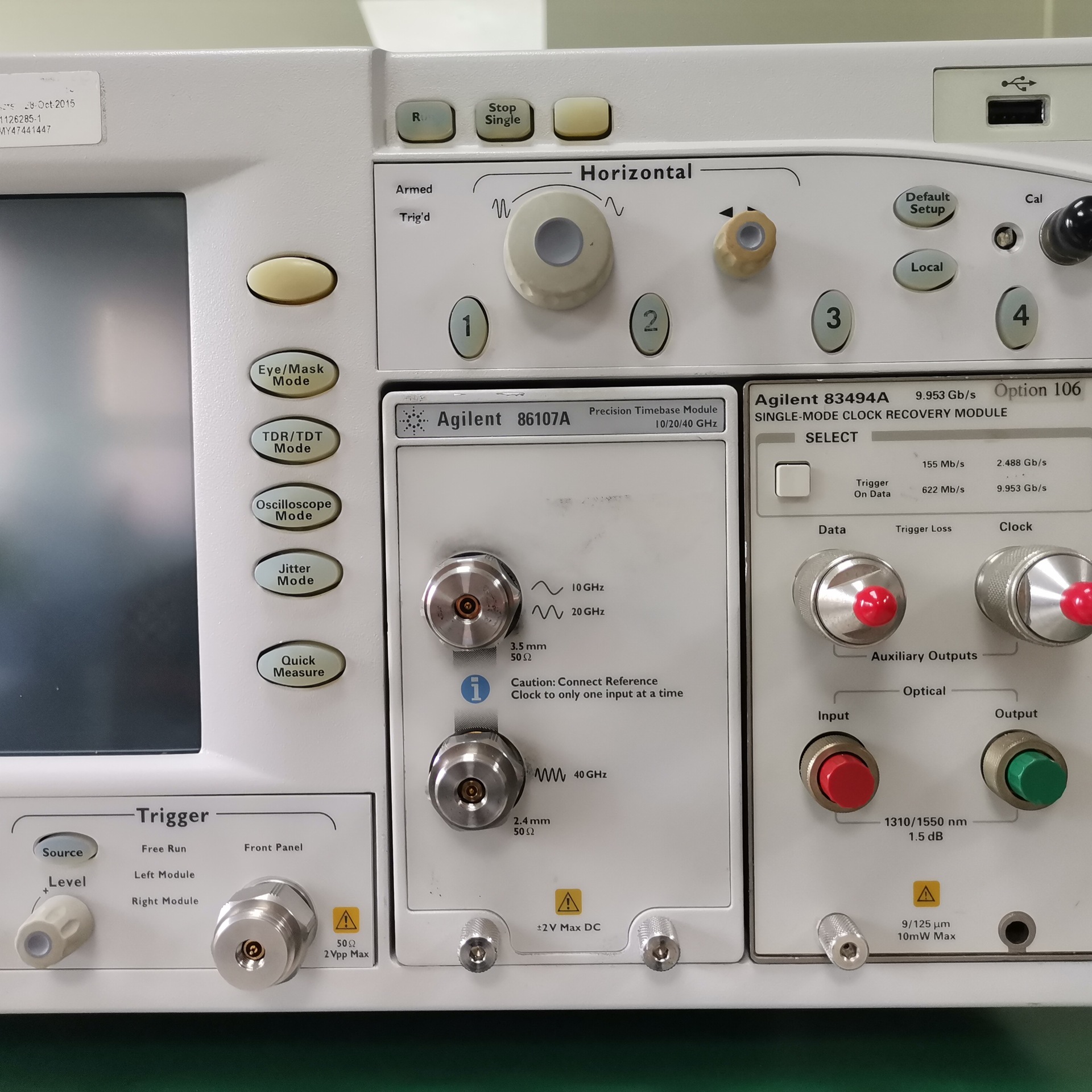 安捷伦Agilent 86100C DCA-J宽带示波器主机 模块83494A 86107A